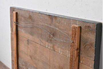 イギリスヴィンテージ　希少　著名工房作品　英国伝統サインペイント　精肉店用ウッドサイン　(R-088936)