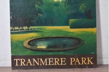 イギリスヴィンテージ　WHITBREAD(ウィットブレッド)　TRANMERE PARK(トランメア・パーク)のパブサイン　(R-088937)