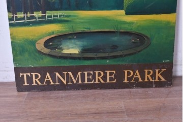 イギリスヴィンテージ　WHITBREAD(ウィットブレッド)　TRANMERE PARK(トランメア・パーク)のパブサイン　(R-088937)
