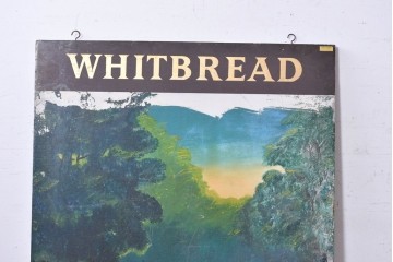 イギリスヴィンテージ　WHITBREAD(ウィットブレッド)　TRANMERE PARK(トランメア・パーク)のパブサイン　(R-088937)