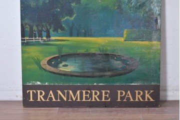 イギリスヴィンテージ　WHITBREAD(ウィットブレッド)　TRANMERE PARK(トランメア・パーク)のパブサイン　(R-088937)