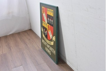 イギリスヴィンテージ　WENTWORTH ARMS(ウェントワース・アームズ)　紋章デザインのパブサイン　(R-088938)