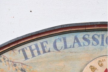 イギリスアンティーク　希少　著名工房作品　英国伝統サインペイント　Bass & Co's PALE ALE(バスペールエール)　クリケット風景が味わい深い立体パブサイン　(R-088942)