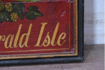 イギリスアンティーク　希少　著名工房作品　英国伝統サインペイント　GUINNESS(ギネス)　深みのある赤色が目を引く立体パブサイン　(R-088943)