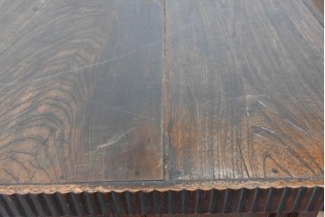 和製アンティーク　激レア　希少　天板(欅材)　古い仕立て屋で使われていた両面使いのカウンターテーブル　(R-088947)