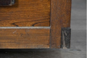 和製アンティーク　激レア　希少　天板(欅材)　古い仕立て屋で使われていた両面使いのカウンターテーブル　(R-088947)