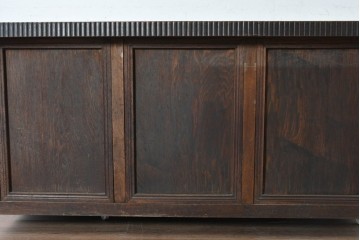 和製アンティーク　激レア　希少　天板(欅材)　古い仕立て屋で使われていた両面使いのカウンターテーブル　(R-088947)