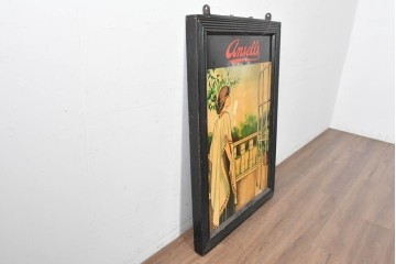ヴィンテージ雑貨　Ansells Brewery(アンセルズ・ブルワリー)　優雅な女性が描かれたパブサイン　(R-088948)