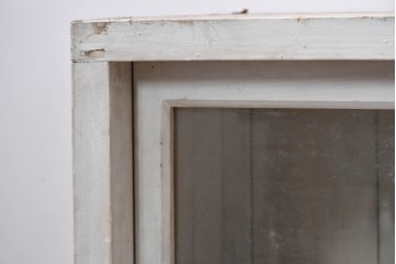 和製アンティーク　希少!!　特大!!　幅2700mm　白いペイントが爽やかな大型サイドボード　(R-088949)
