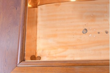 和製ヴィンテージ　欅(ケヤキ)材　力強い木目の囲炉裏テーブル　(R-088956)