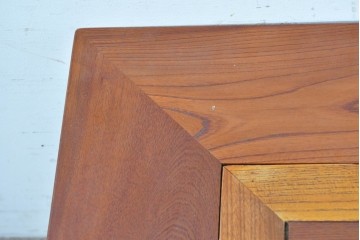 和製ヴィンテージ　欅(ケヤキ)材　力強い木目の囲炉裏テーブル　(R-088956)