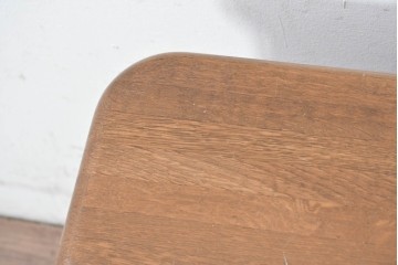 和製ヴィンテージ　ナラ材　小振りでしっかりとした作りのセンターテーブル　(R-088957)