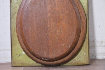 イギリスアンティーク　木製便座が付いた遊び心あふれる看板　(R-088963)