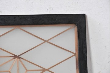 ヴィンテージ建具　昭和後期　組子細工が美しい明かり取り1枚　(R-088964)