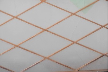 ヴィンテージ建具　昭和後期　組子細工が美しい明かり取り1枚　(R-088964)