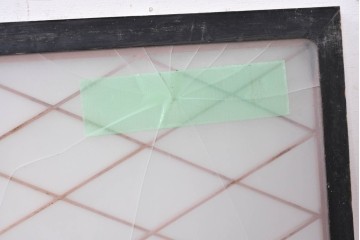 ヴィンテージ建具　昭和後期　組子細工が美しい明かり取り1枚　(R-088964)