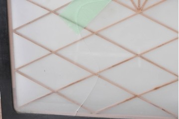 ヴィンテージ建具　昭和後期　組子細工が美しい明かり取り1枚　(R-088964)