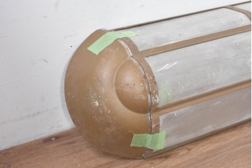 【簡易リペア限定品】　特大!!　幅1750mm　圧倒的な存在感を放つ無骨なフレームデザインの照明カバー　(R-088967)