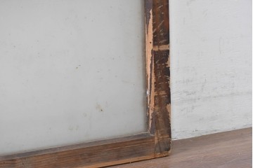 ヴィンテージ建具　昭和中期　レトロなガラス窓2枚セット　(R-088970)
