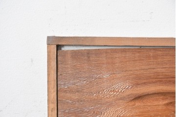 ヴィンテージ建具　昭和後期　屋久杉　節穴を活かしたデザインが味わい深い欄間2枚セット　(R-088984)