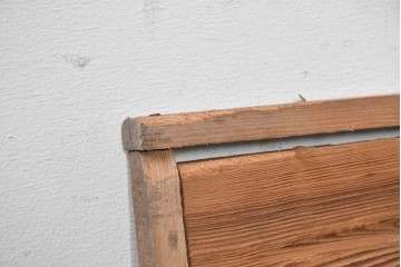 ヴィンテージ建具　昭和後期　屋久杉　節穴を活かしたデザインが味わい深い欄間2枚セット　(R-088984)