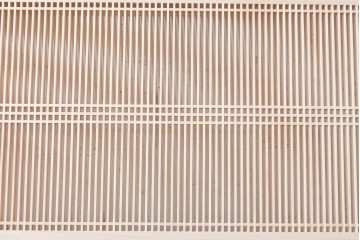 ヴィンテージ建具　昭和後期　職人技が光る細密な筬欄間2枚セット　(R-088994)