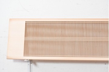 ヴィンテージ建具　昭和後期　職人技が光る細密な筬欄間2枚セット　(R-088995)