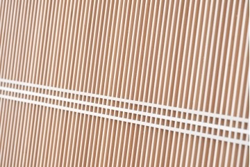 ヴィンテージ建具　昭和後期　職人技が光る細密な筬欄間2枚セット　(R-088995)