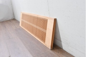 ヴィンテージ建具　昭和後期　職人技が光る細密な筬欄間2枚セット　(R-088995)