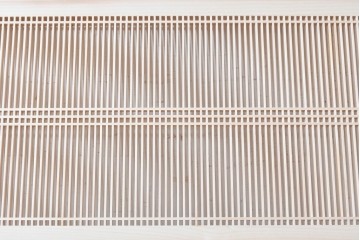 ヴィンテージ建具　昭和後期　職人技が光る細密な筬欄間2枚セット　(R-088997)