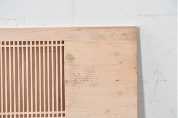 ヴィンテージ建具　昭和後期　職人技が光る細密な筬欄間2枚セット　(R-088998)