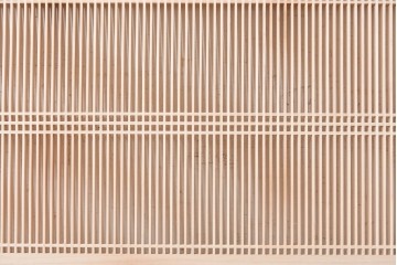 ヴィンテージ建具　昭和後期　職人技が光る細密な筬欄間2枚セット　(R-088998)