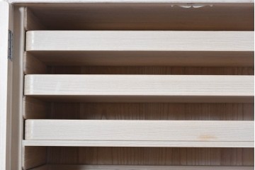 中古　美品　伝統工芸士　田澤謙介作　胴厚・四方丸の加茂総桐箪笥　(R-089002)