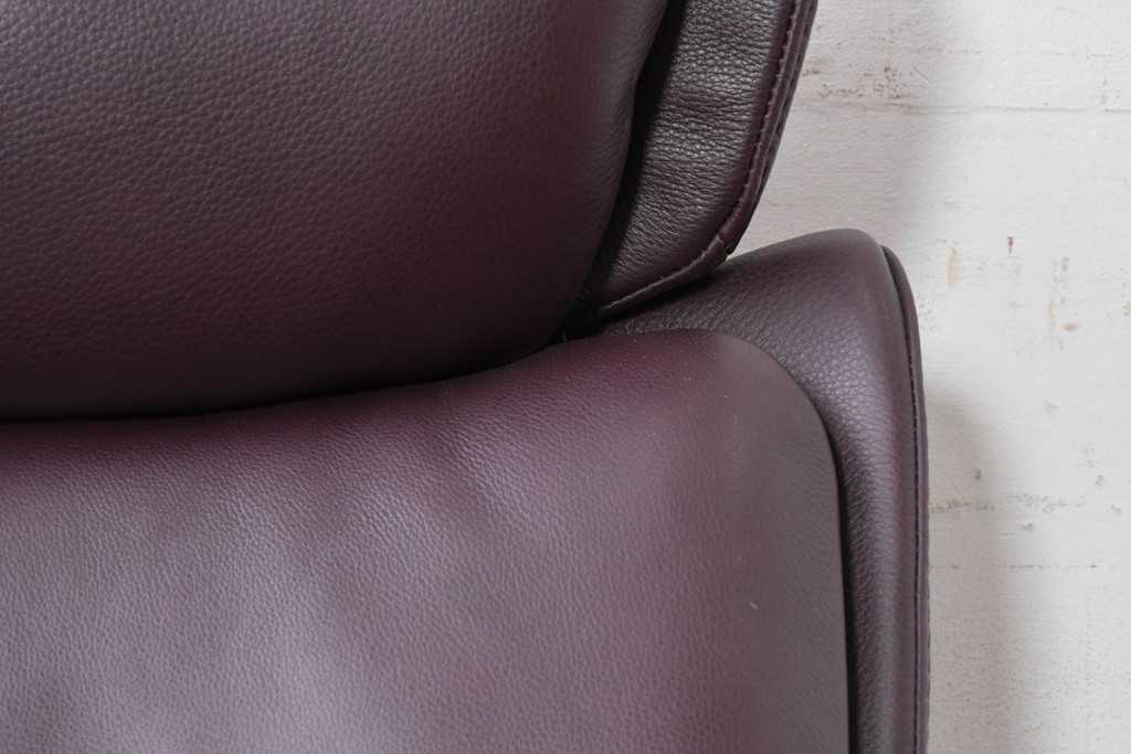 中古　美品　EKORNES(エコーネス)　Stressless Magic(ストレスレス マジック)　シグニチャー　Mサイズ　本革　オットマン付きストレスレスチェア　定価約75万円　(R-089009)