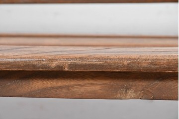 和製アンティーク　レトロ　栓材の素朴な木味が魅力のベンチ　(R-089013)
