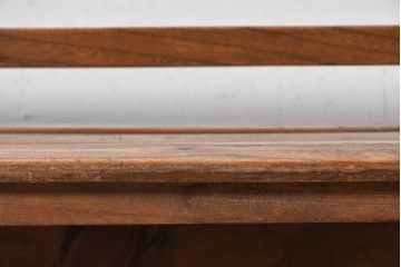 和製アンティーク　レトロ　栓材の素朴な木味が魅力のベンチ　(R-089013)