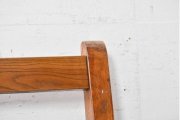 和製アンティーク　レトロ　栓材の素朴な木味が魅力のベンチ　(R-089015)