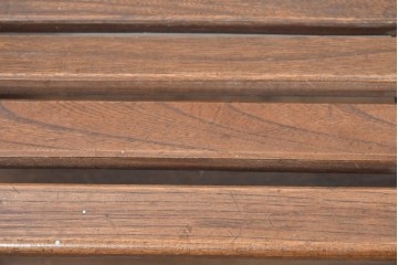 和製アンティーク　レトロ　栓材の素朴な木味が魅力のベンチ　(R-089017)