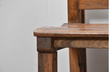 和製アンティーク　レトロ　栓材の素朴な木味が魅力のベンチ　(R-089017)