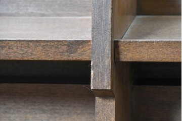 和製ヴィンテージ　特大!!　希少　教会で使用されていた聖書・讃美歌用ブックラック　(R-089019)