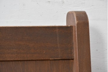 ヨーロッパヴィンテージ　特大!!　幅270cm超え　圧倒的な存在感のチャーチベンチ　(R-089021)