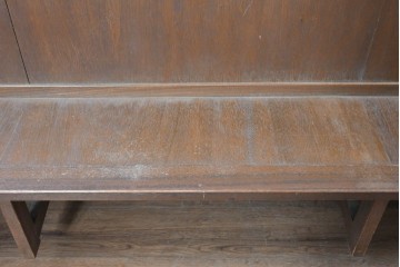 ヨーロッパヴィンテージ　特大!!　幅270cm超え　圧倒的な存在感のチャーチベンチ　(R-089021)