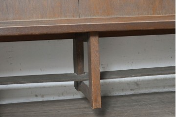 ヨーロッパヴィンテージ　特大!!　幅270cm超え　圧倒的な存在感のチャーチベンチ　(R-089021)