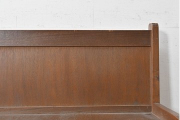ヨーロッパヴィンテージ　特大!!　幅270cm超え　圧倒的な存在感のチャーチベンチ　(R-089022)