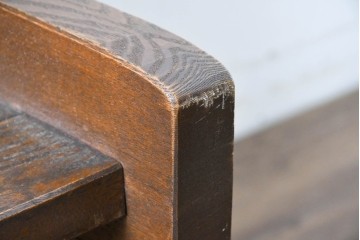 ヨーロッパヴィンテージ　特大!!　幅270cm超え　圧倒的な存在感のチャーチベンチ　(R-089022)