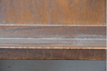 ヨーロッパヴィンテージ　特大!!　幅270cm超え　圧倒的な存在感のチャーチベンチ　(R-089022)