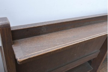 ヨーロッパヴィンテージ　特大!!　幅270cm超え　圧倒的な存在感のチャーチベンチ　(R-089022)