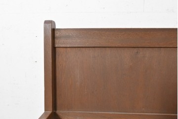 ヨーロッパヴィンテージ　小振りなチャーチベンチ　(R-089023)