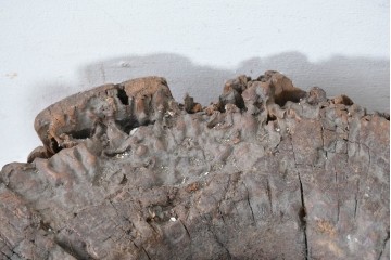 アジアンアンティーク　バリ島　プランターカバーとしておすすめ!!　穀物用　歳月が生み出した自然の造形美のくり抜き木臼　(R-089029)