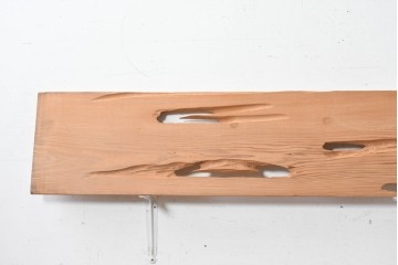 ヴィンテージ建具　昭和後期　杉材　節穴を活かした素朴な表情が味わい深い欄間2枚セット　(R-089035)
